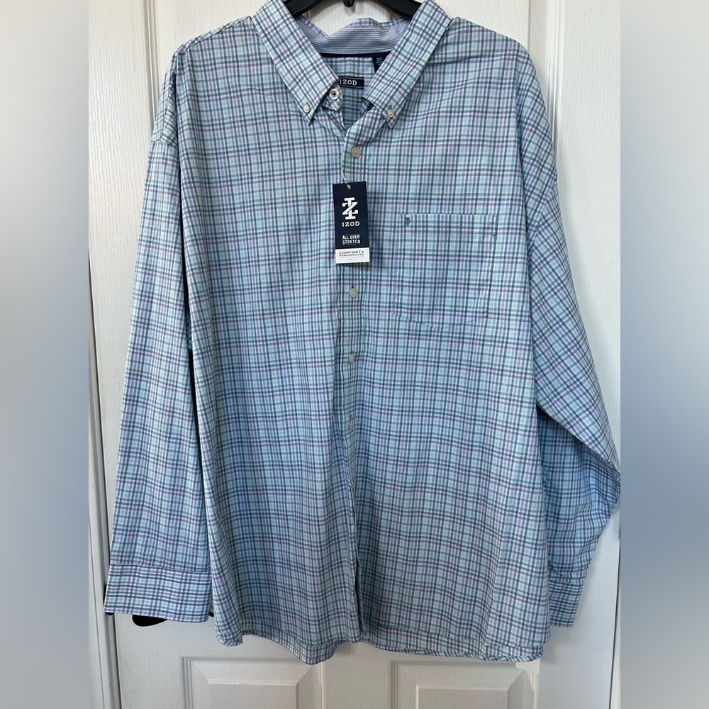 IZOD men’s big & tall button up long sleeve